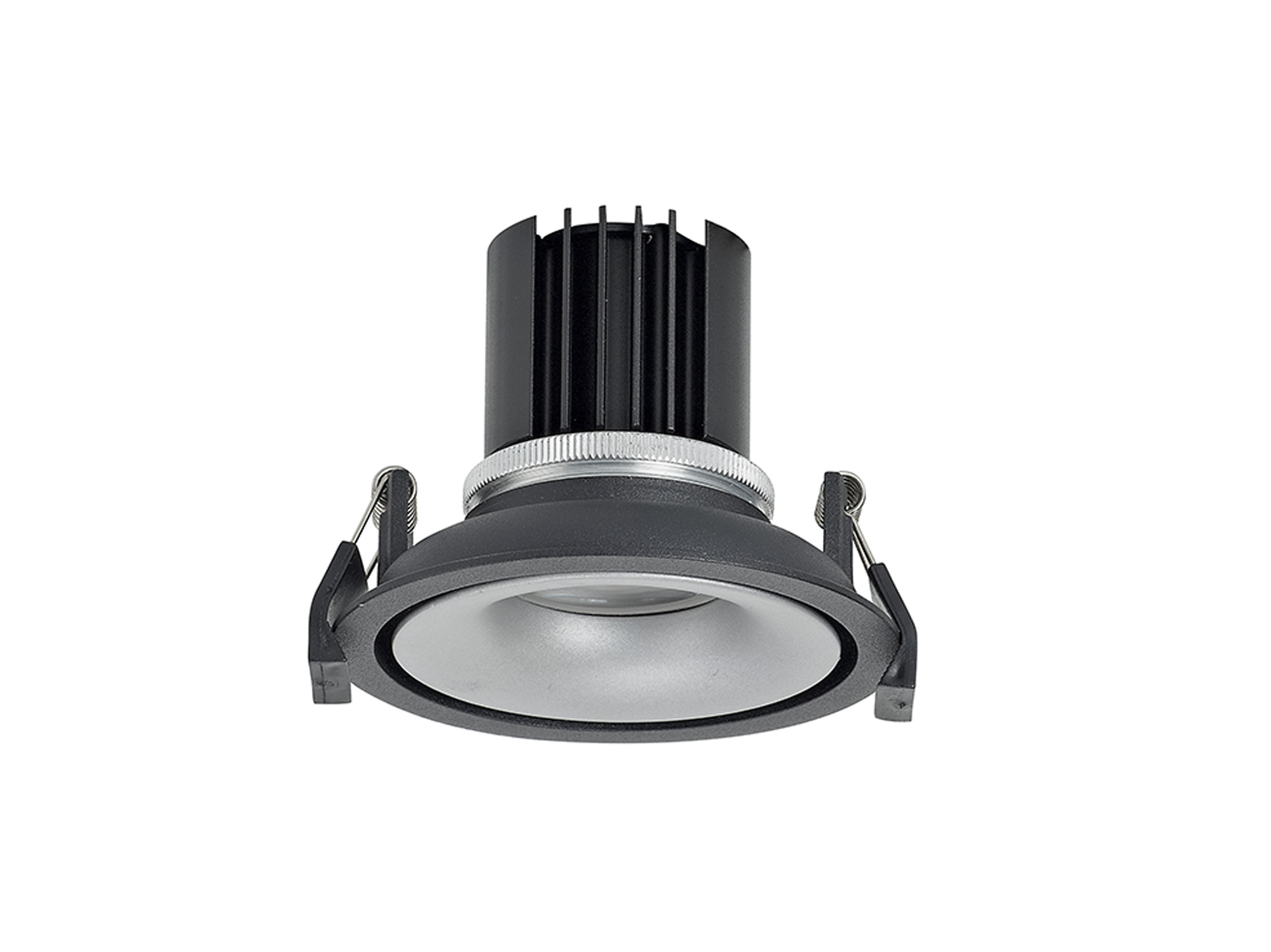 DM202060  Bolor 9 Tridonic Powered 9W 2700K 770lm 24° CRI>90 LED Engine Black/Silver Fixed Recessed Spotlight; IP20
